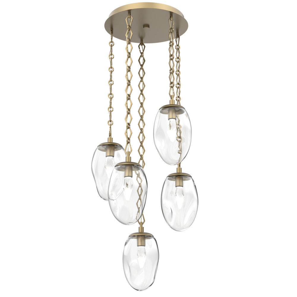 Meteo Round 5pc Multi-Pendant with Chain (LED)