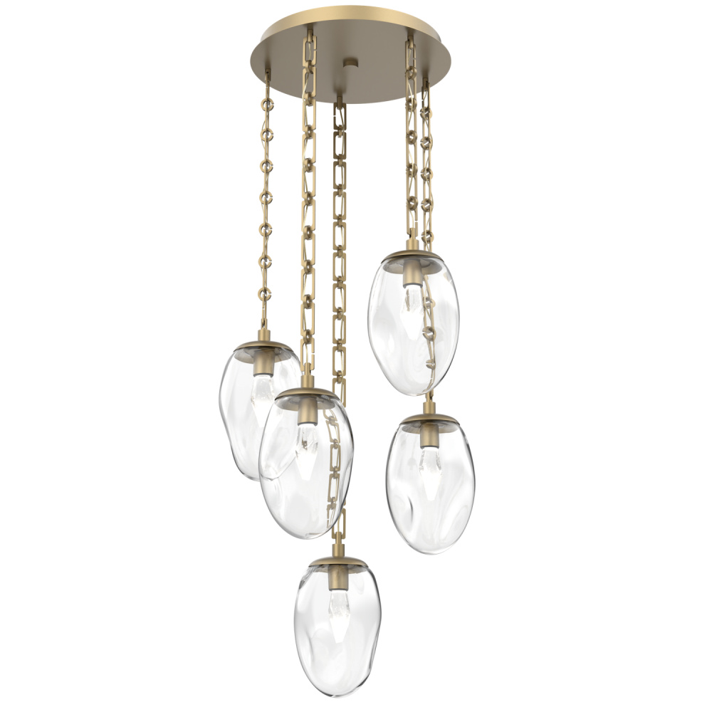 Meteo Round 5pc Multi-Pendant with Chain (LED)