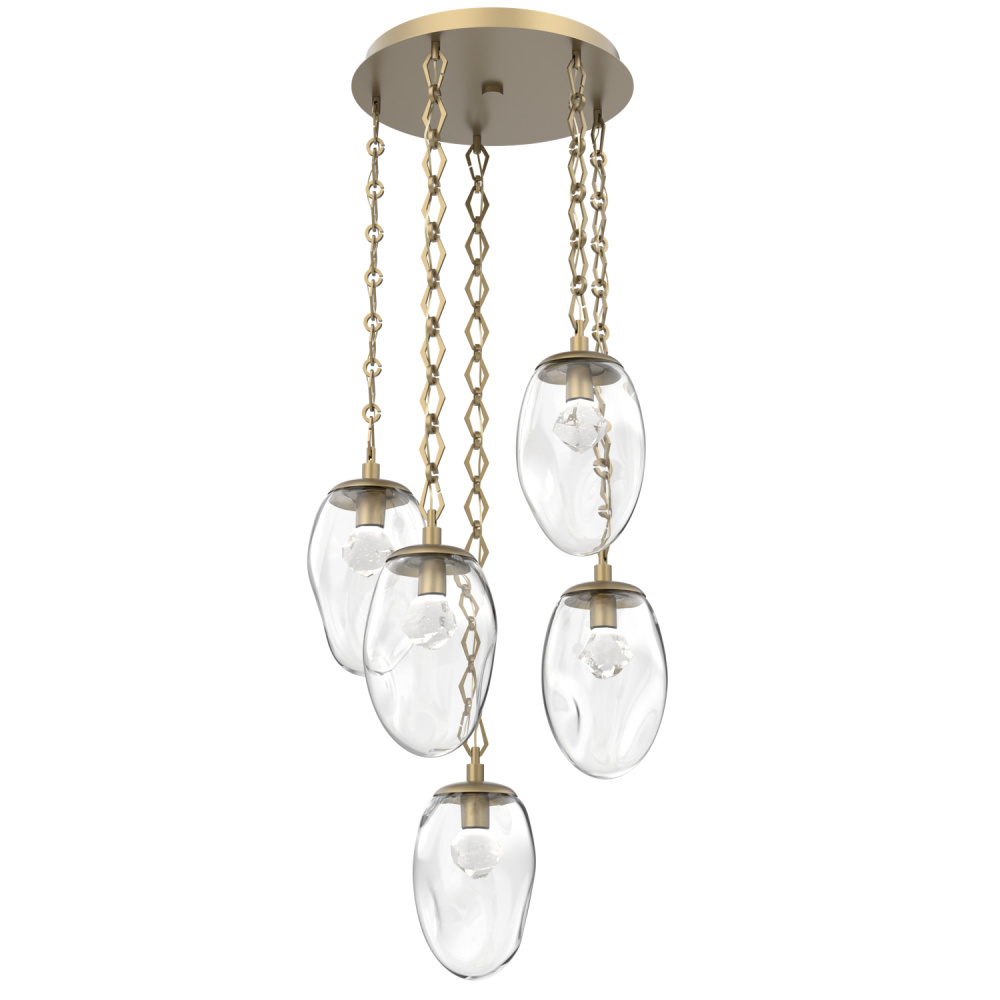 Meteo Round 5pc Multi-Pendant with Chain (LED)