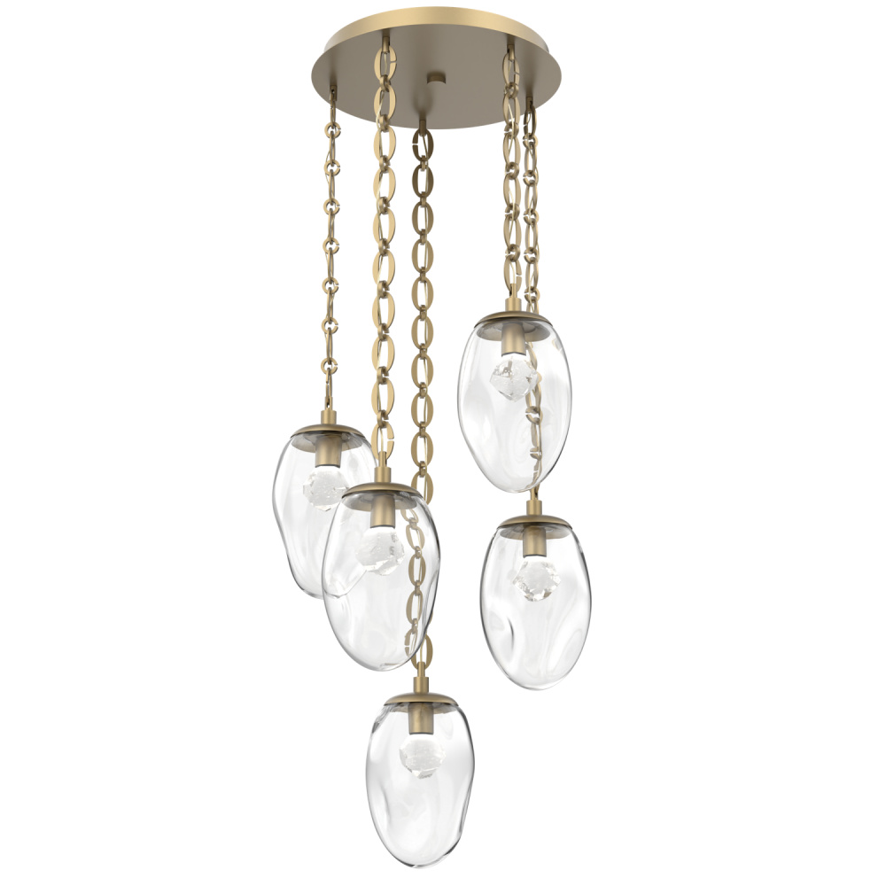 Meteo Round 5pc Multi-Pendant with Chain (LED)