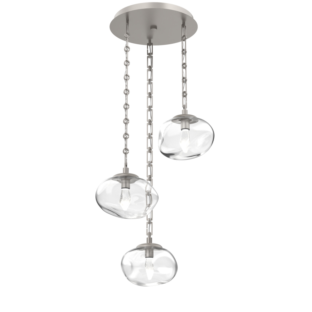 Nova Round 3pc Multi-Pendant with Chain (LED)