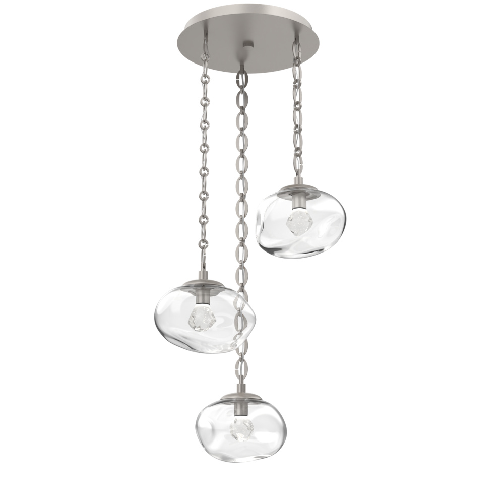 Nova Round 3pc Multi-Pendant with Chain (LED)