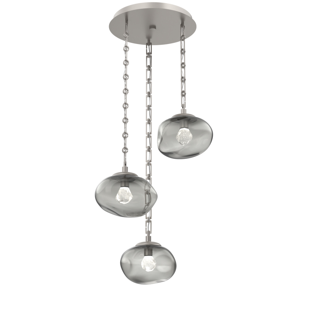 Nova Round 3pc Multi-Pendant with Chain (LED)
