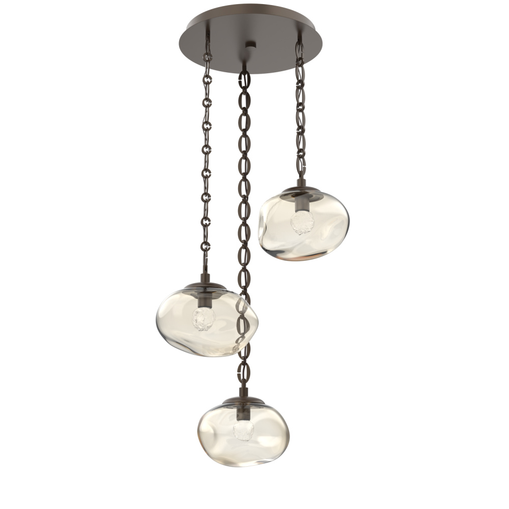 Nova Round 3pc Multi-Pendant with Chain (LED)