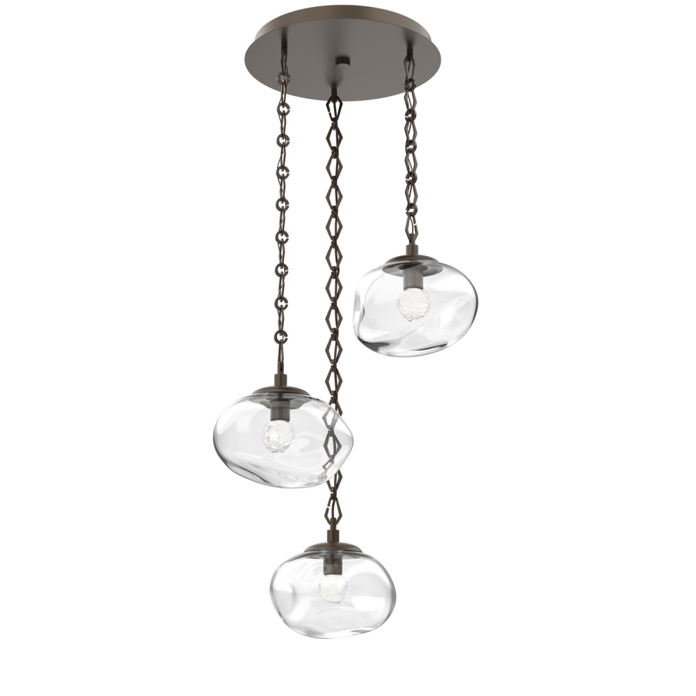 Nova Round 3pc Multi-Pendant with Chain (LED)
