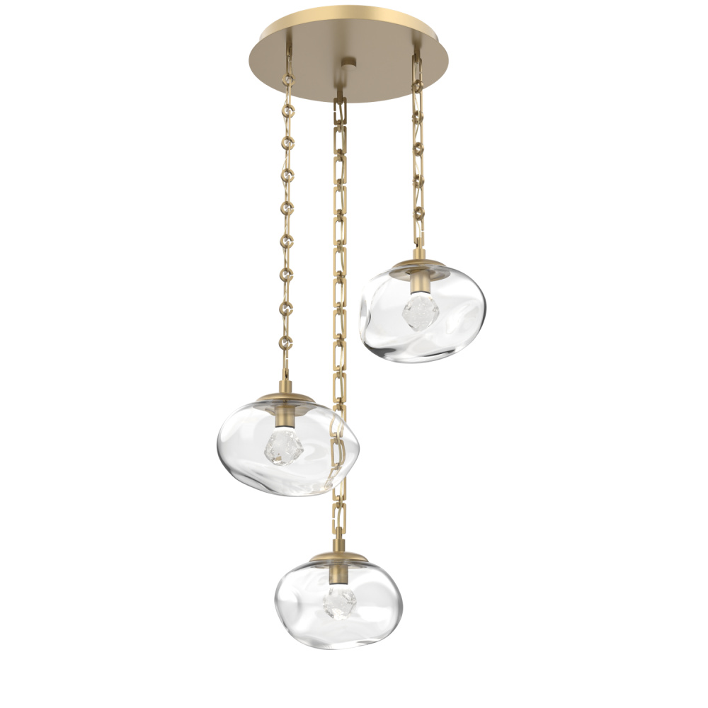 Nova Round 3pc Multi-Pendant with Chain (LED)