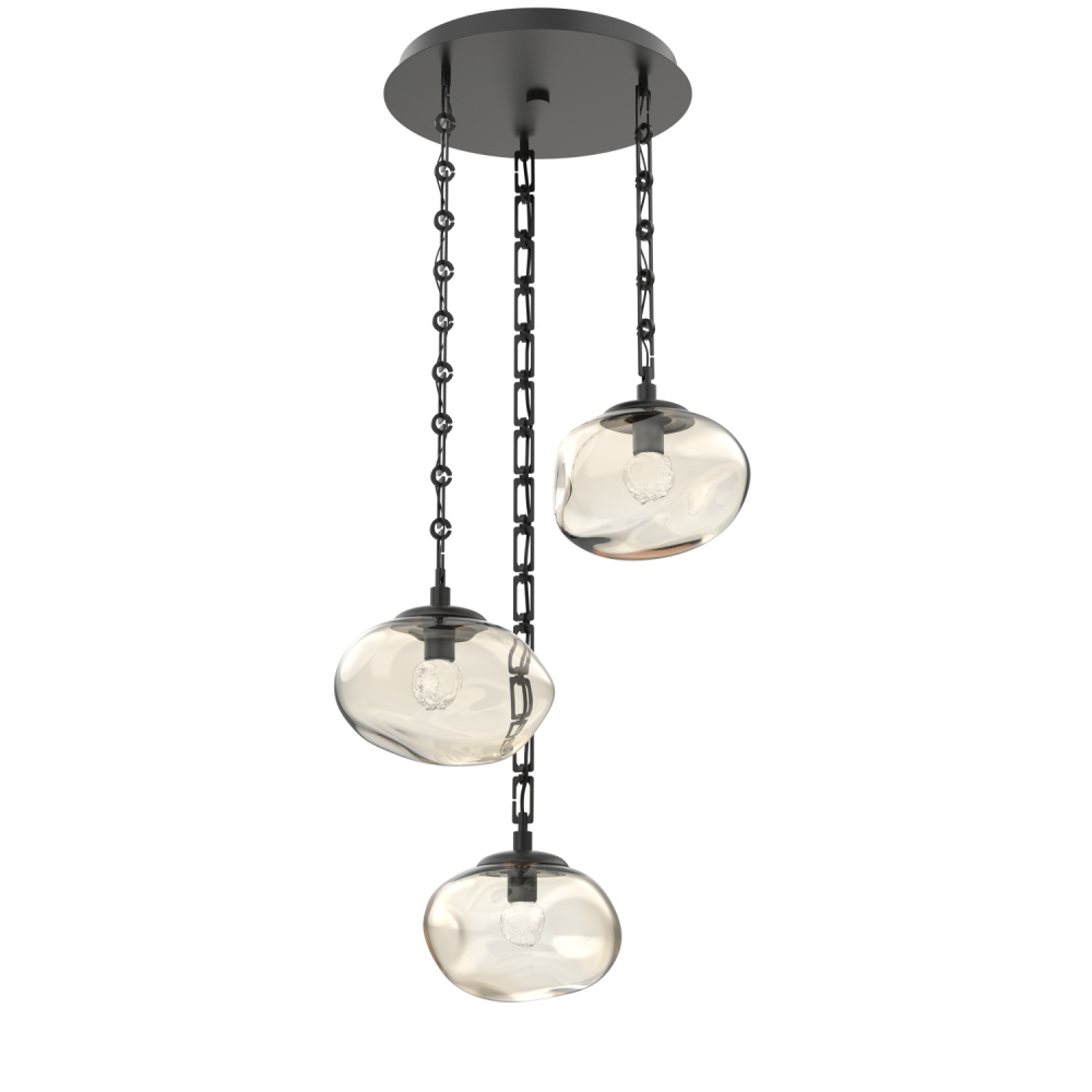 Nova Round 3pc Multi-Pendant with Chain (LED)