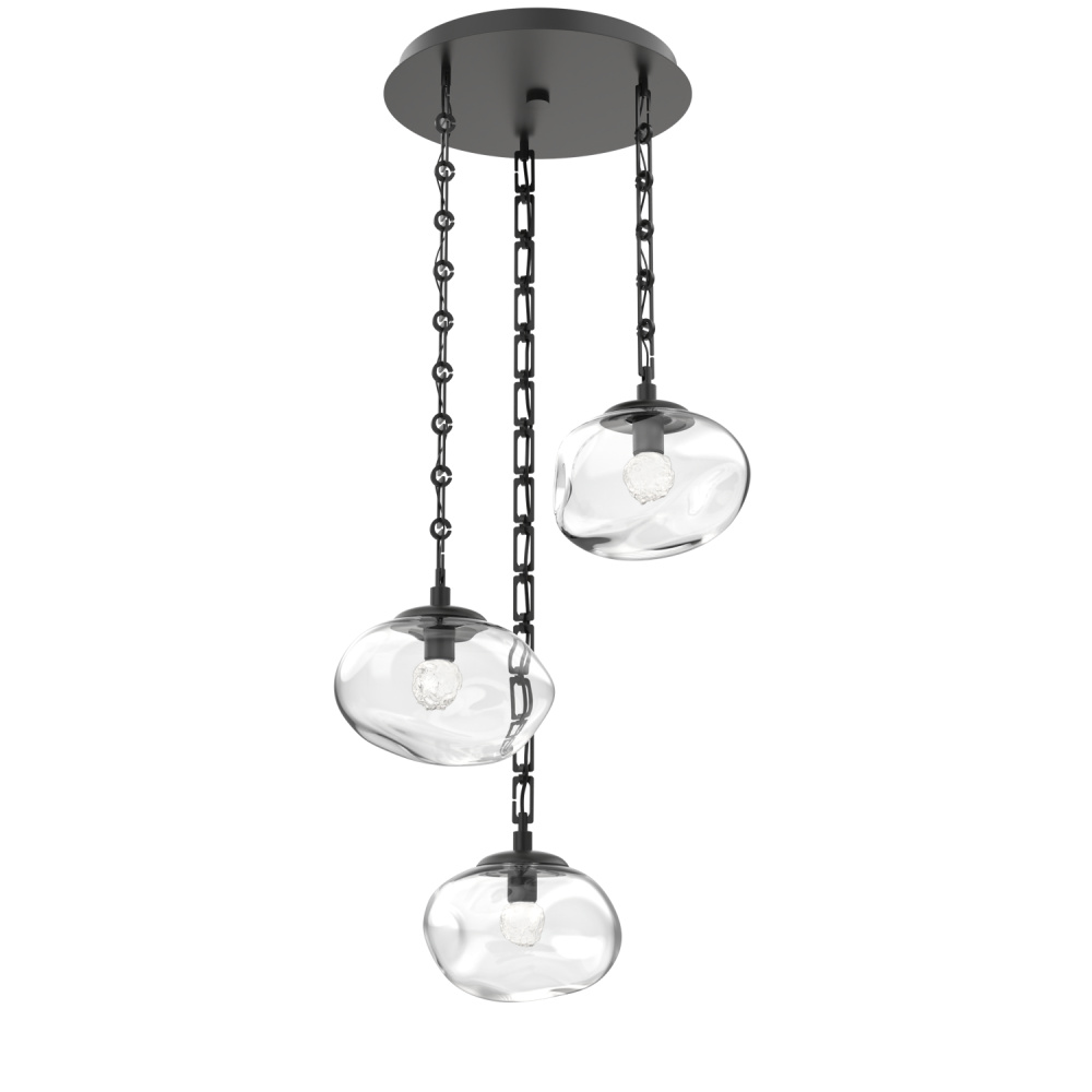 Nova Round 3pc Multi-Pendant with Chain (LED)
