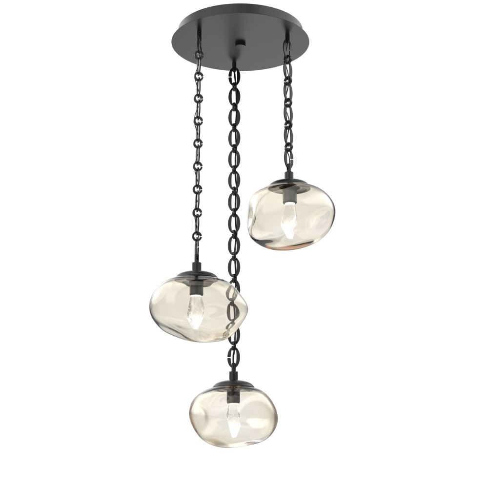 Nova Round 3pc Multi-Pendant with Chain (LED)