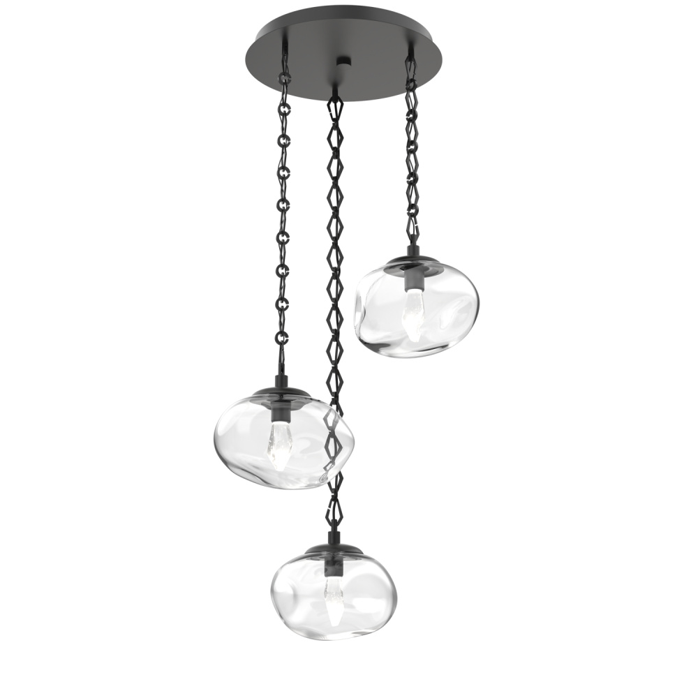 Nova Round 3pc Multi-Pendant with Chain (LED)