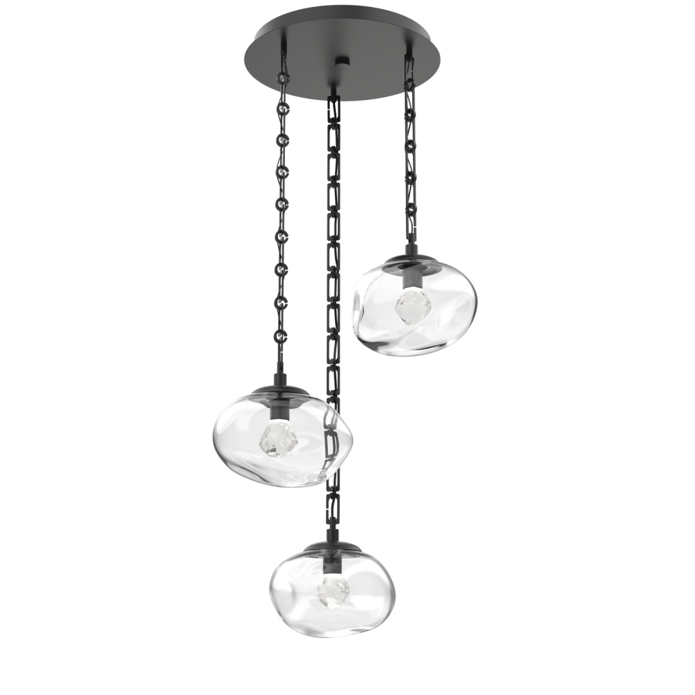 Nova Round 3pc Multi-Pendant with Chain (LED)