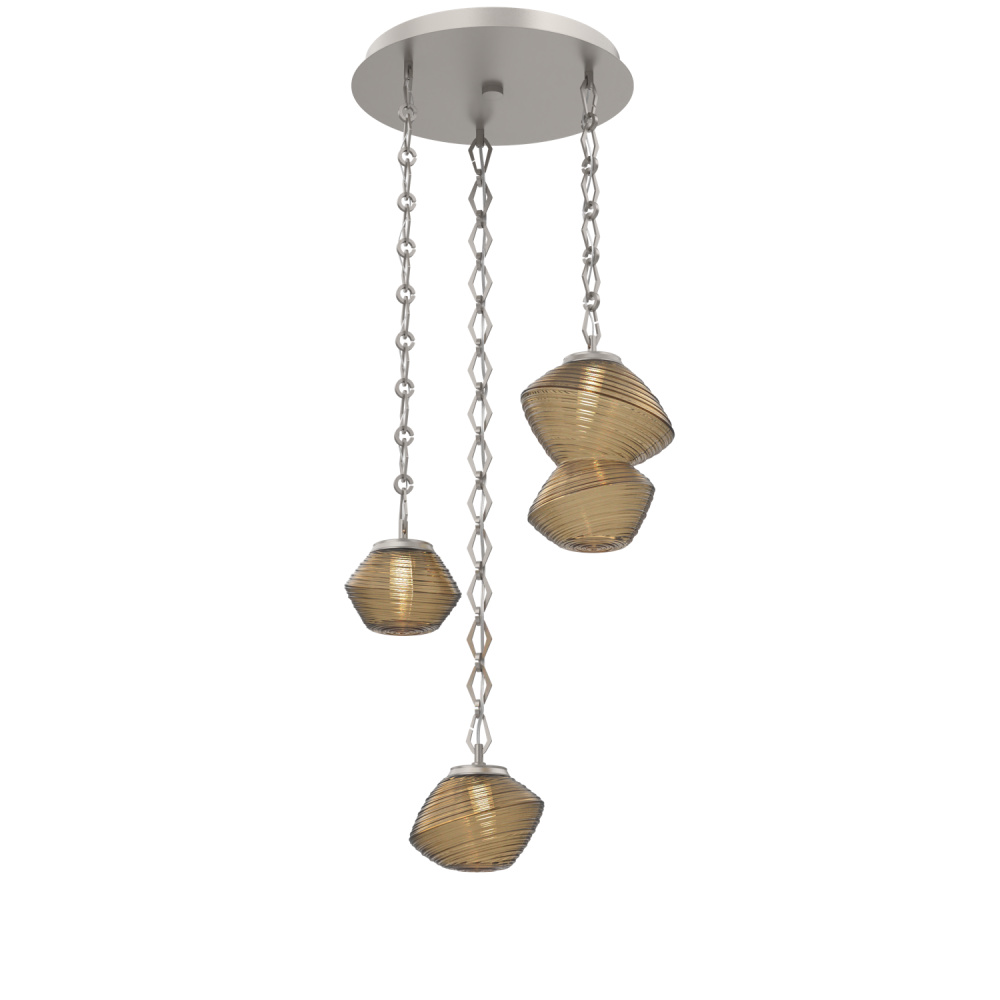 Mesa Round 3pc Multi-Pendant with Chain