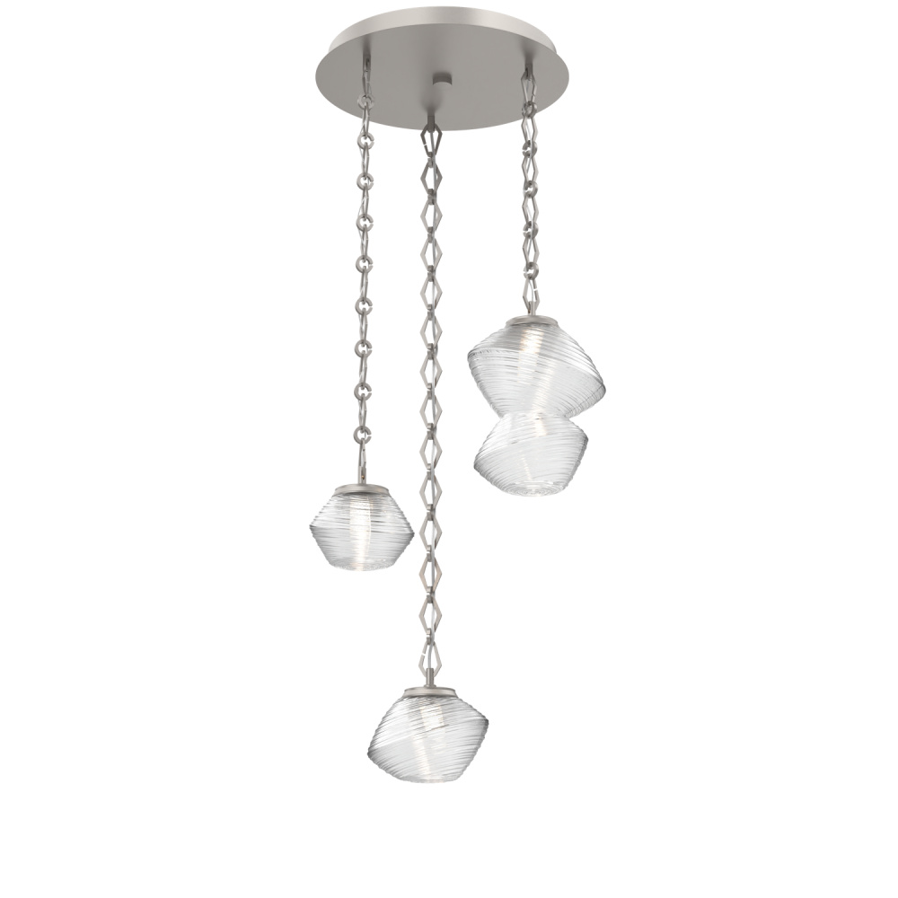 Mesa Round 3pc Multi-Pendant with Chain