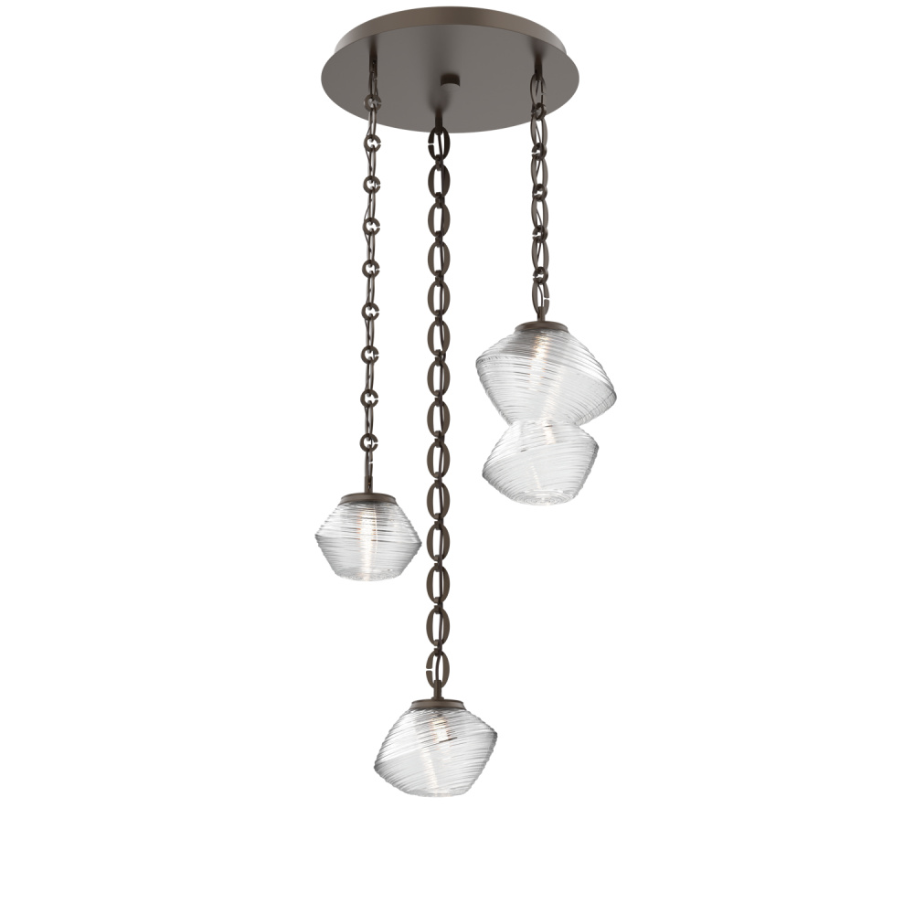 Mesa Round 3pc Multi-Pendant with Chain