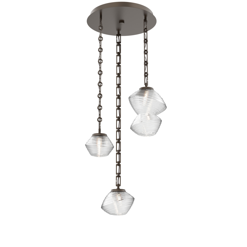 Mesa Round 3pc Multi-Pendant with Chain