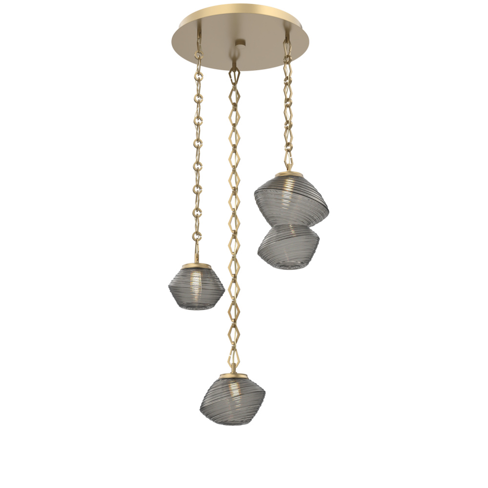 Mesa Round 3pc Multi-Pendant with Chain