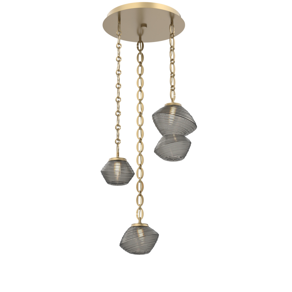 Mesa Round 3pc Multi-Pendant with Chain