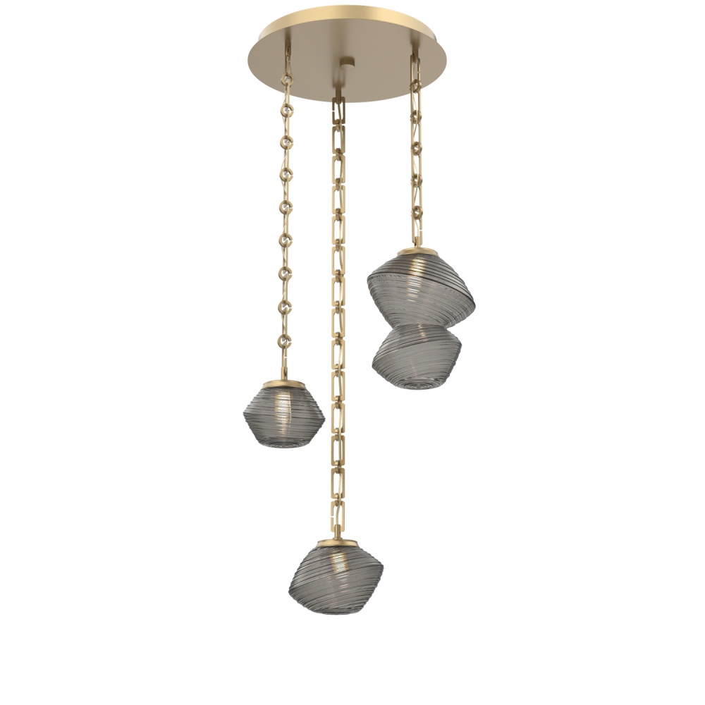 Mesa Round 3pc Multi-Pendant with Chain
