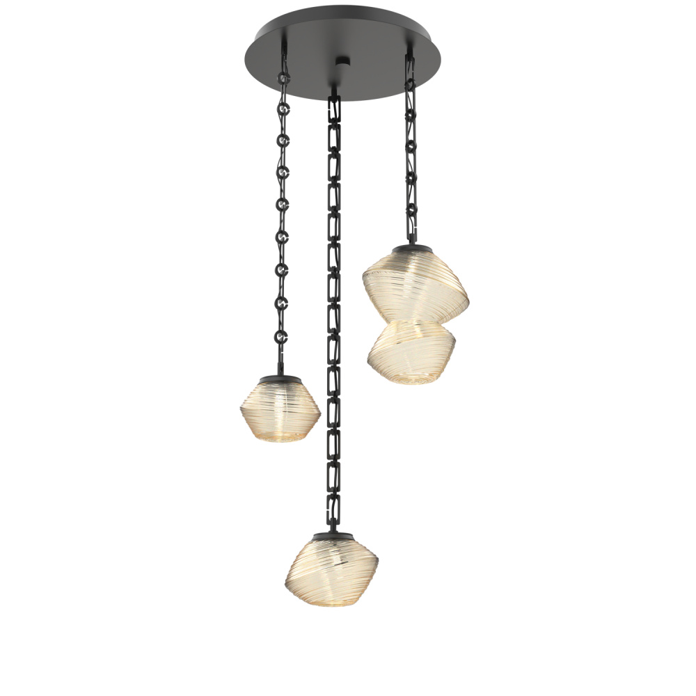 Mesa Round 3pc Multi-Pendant with Chain