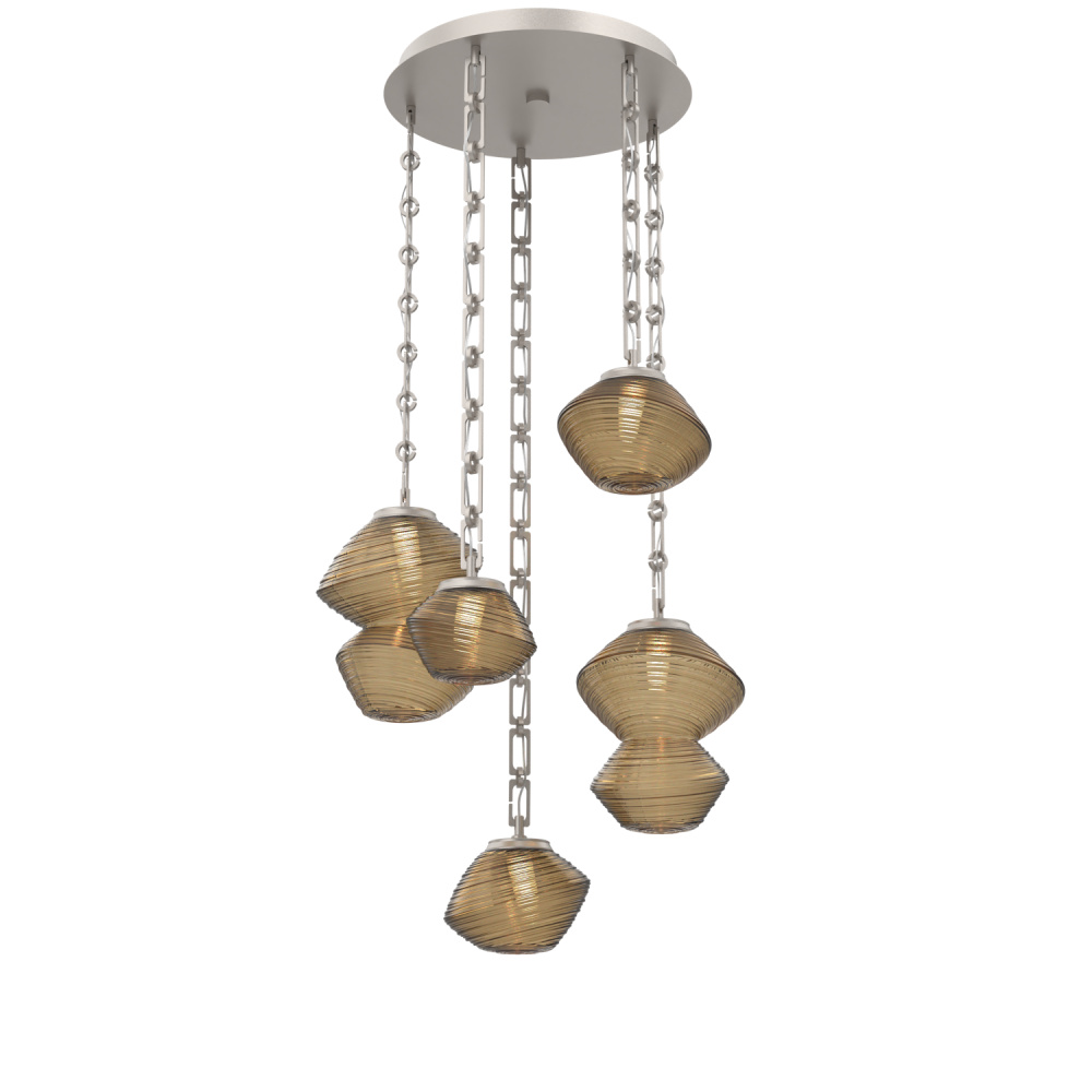Mesa Round 5pc Multi-Pendant with Chain