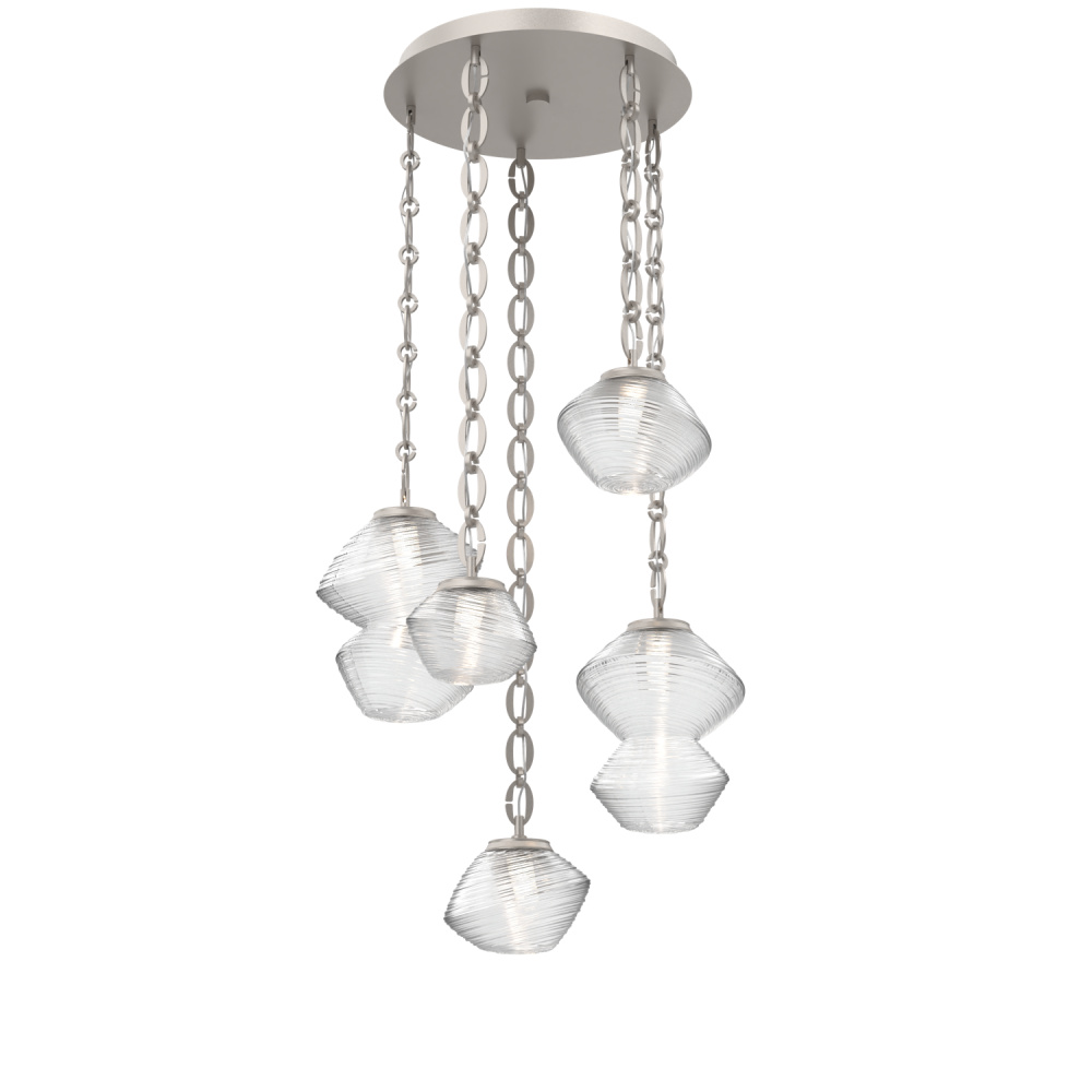 Mesa Round 5pc Multi-Pendant with Chain
