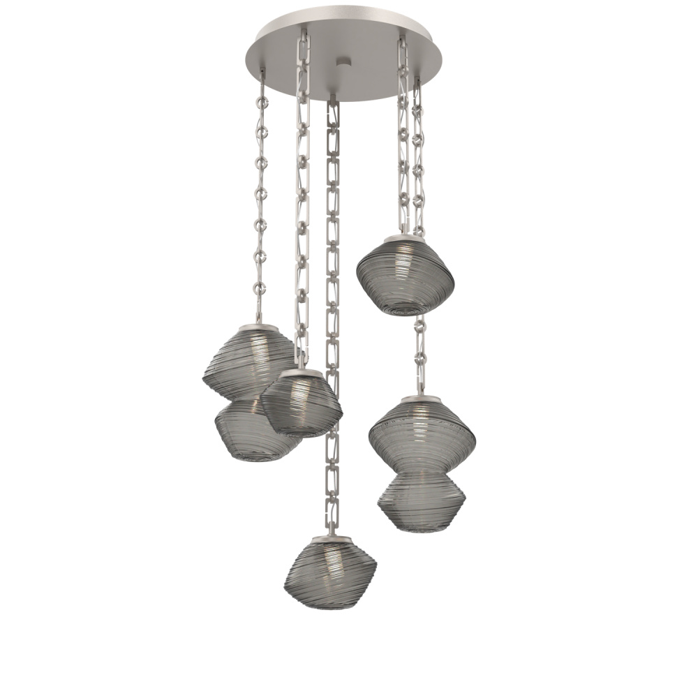 Mesa Round 5pc Multi-Pendant with Chain