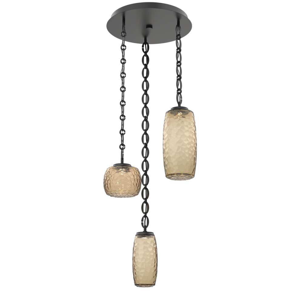 Vessel Round 3pc Multi-Pendant with Chain