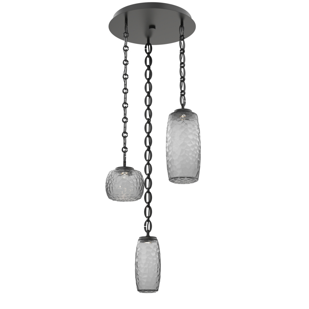 Vessel Round 3pc Multi-Pendant with Chain