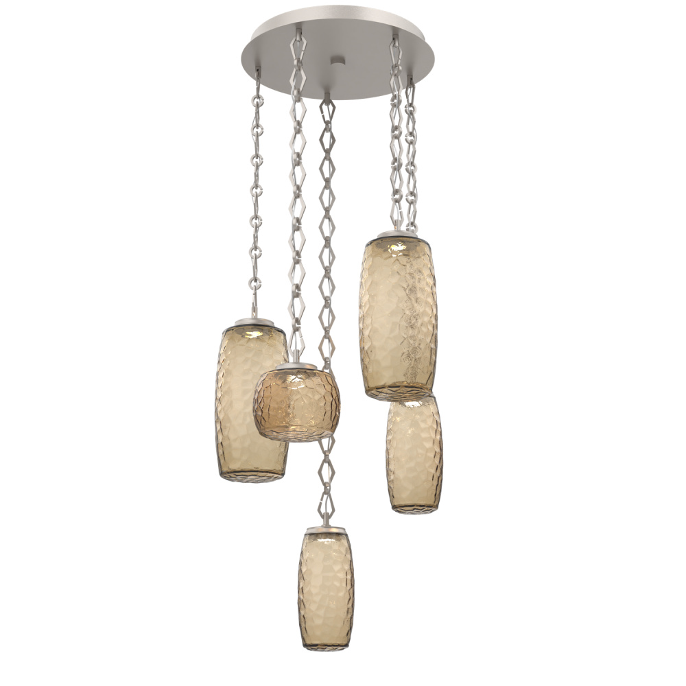 Vessel Round 5pc Multi-Pendant with Chain