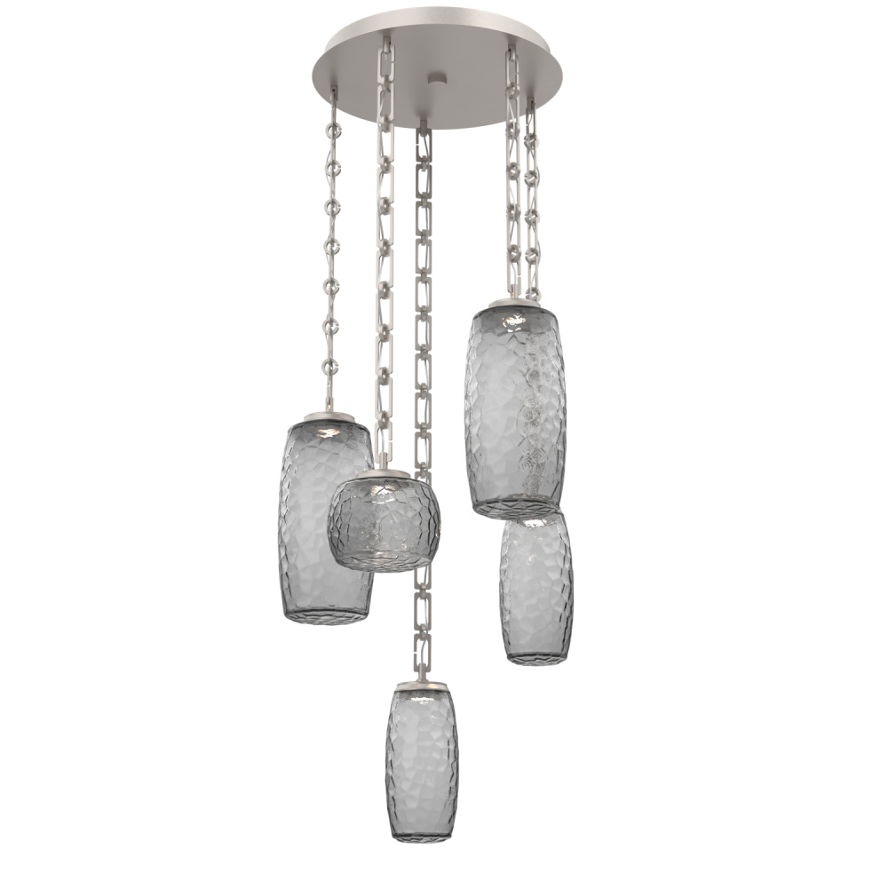 Vessel Round 5pc Multi-Pendant with Chain