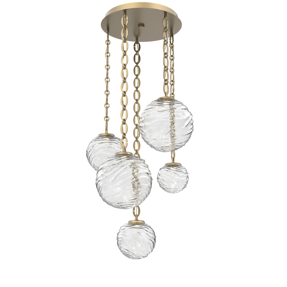 Gaia Round 5pc Multi-Pendant with Chain