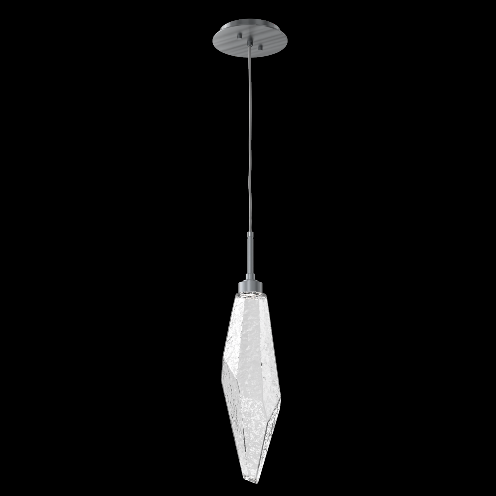 Rock Crystal Pendant - 19-Inch