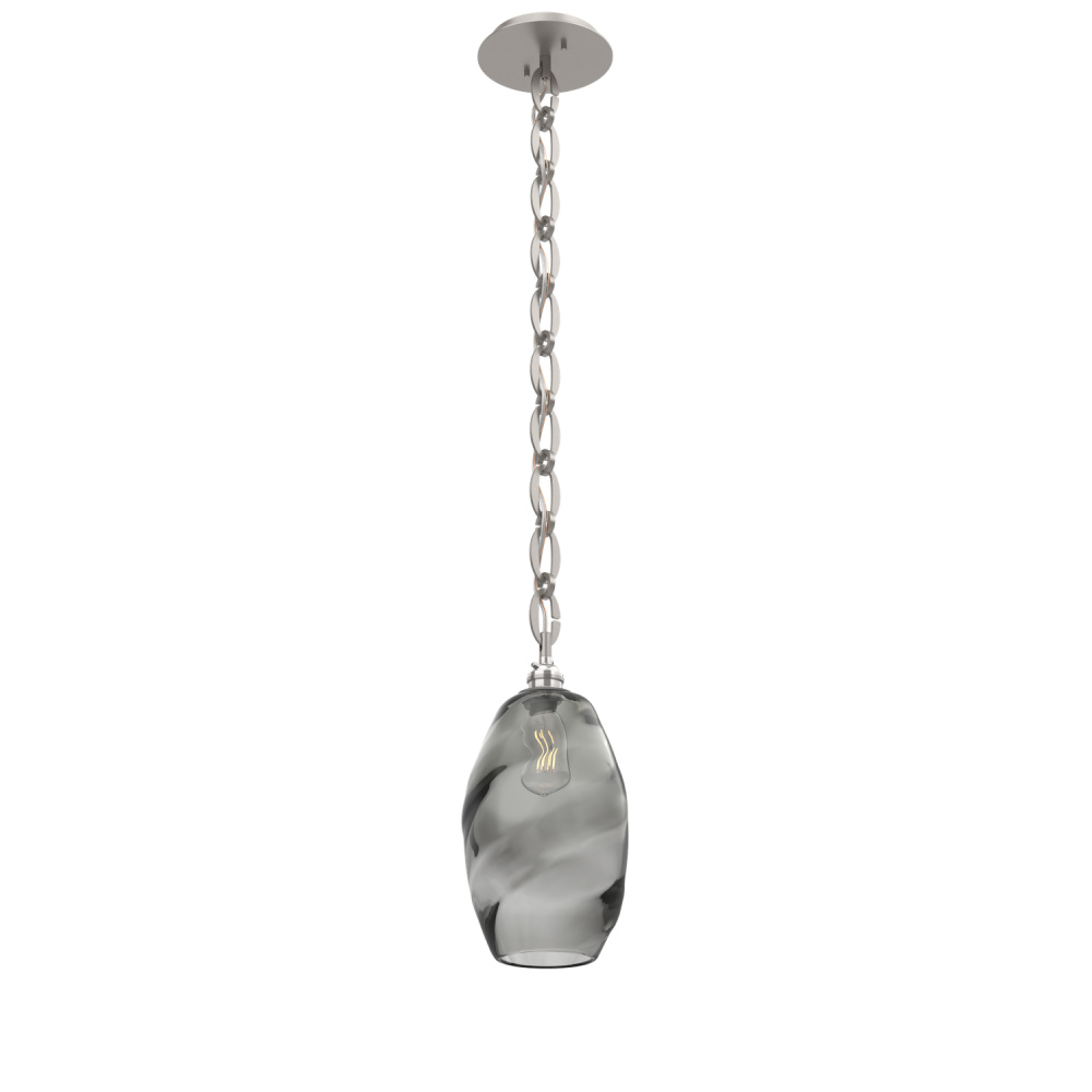 Ellisse Round Single Pendant with Chain