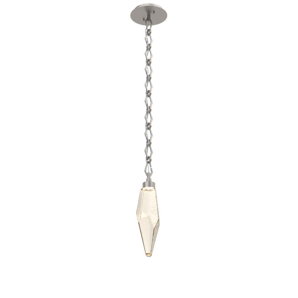 Rock Crystal Pendant with Chain - 15-Inch