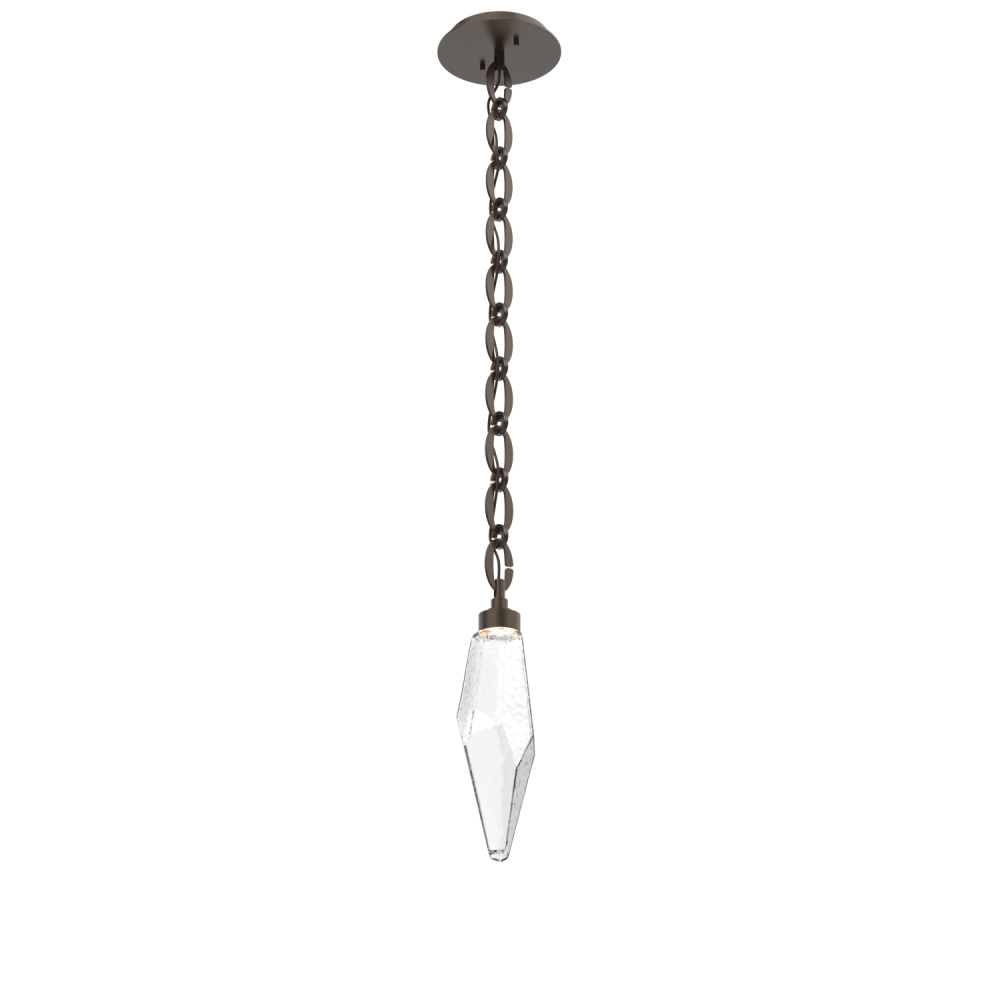 Rock Crystal Pendant with Chain - 15-Inch