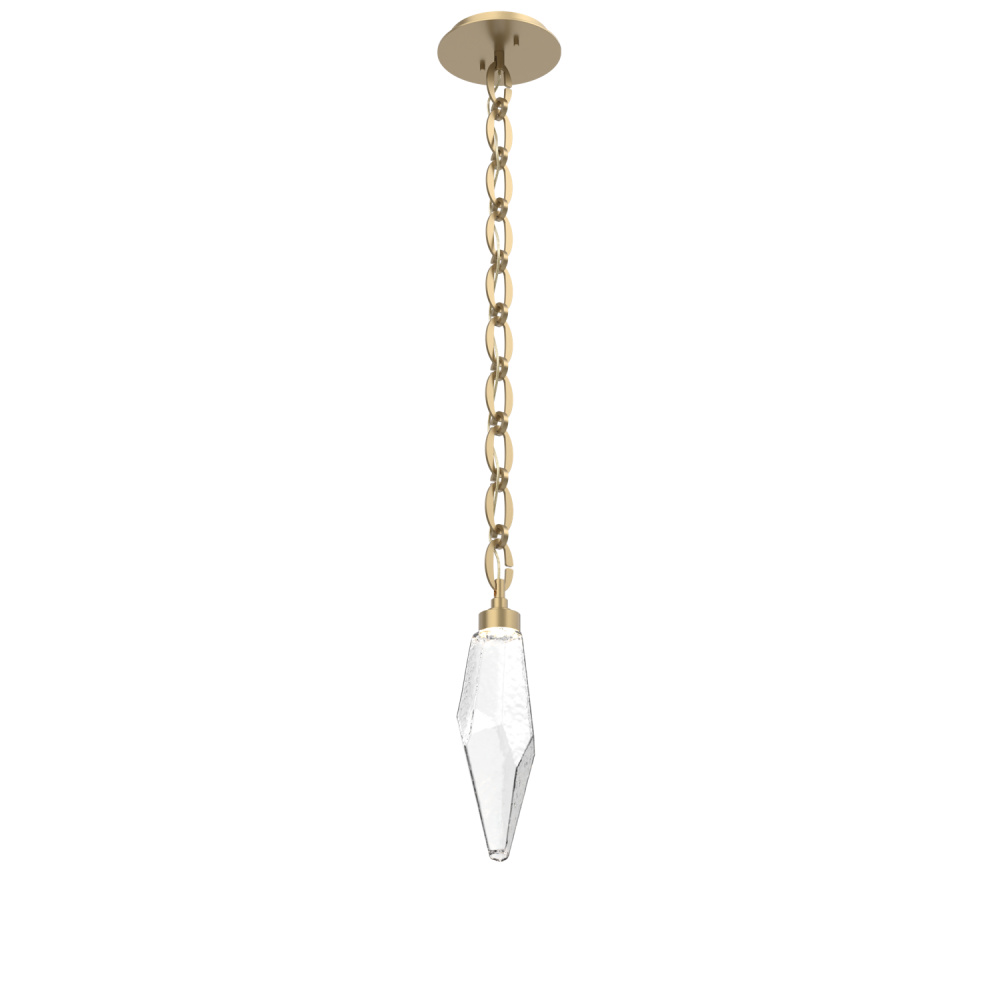 Rock Crystal Pendant with Chain - 15-Inch