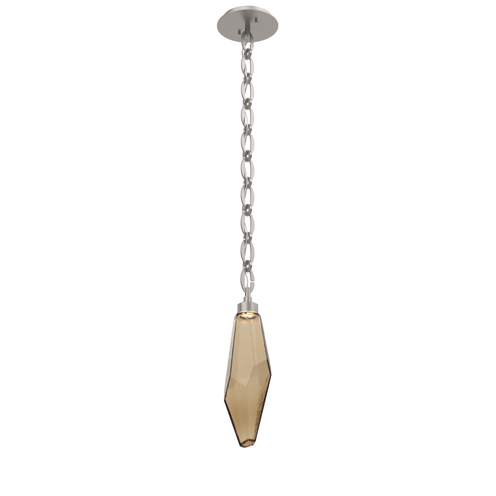 Rock Crystal Pendant with Chain - 17-Inch