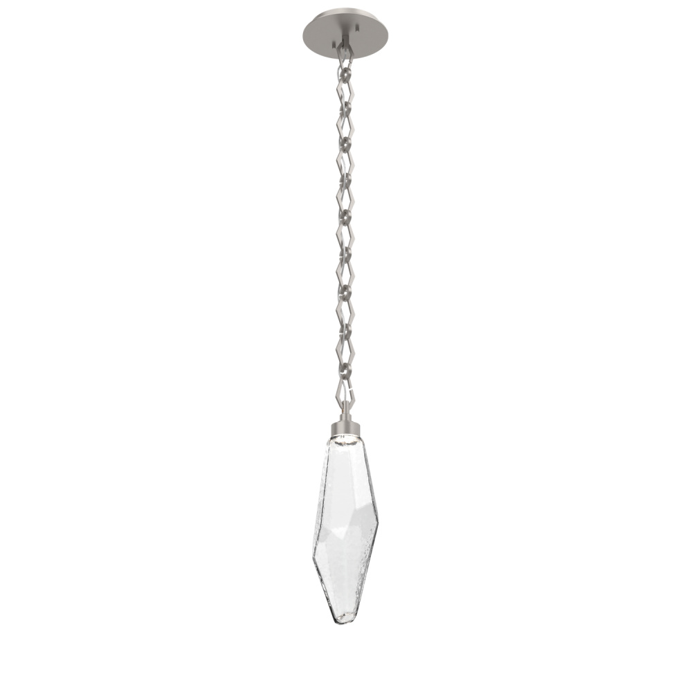 Rock Crystal Pendant with Chain - 17-Inch