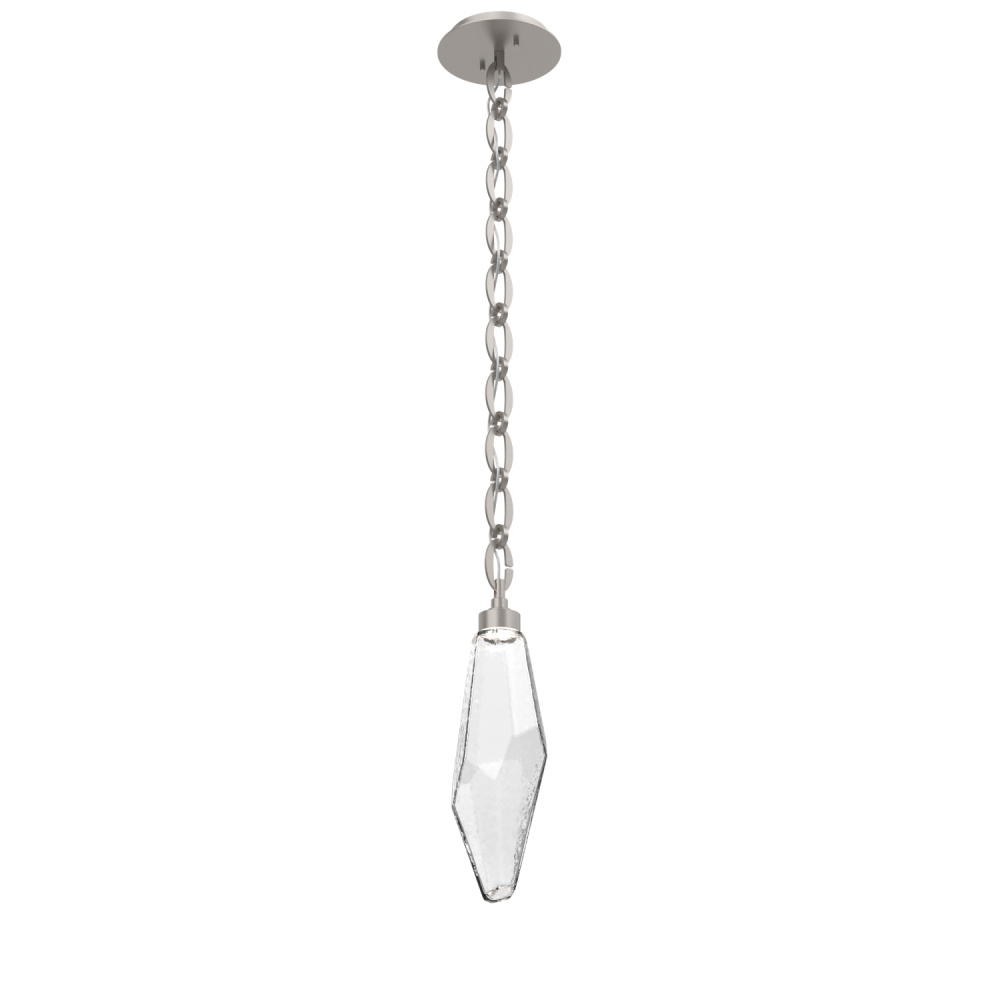 Rock Crystal Pendant with Chain - 17-Inch