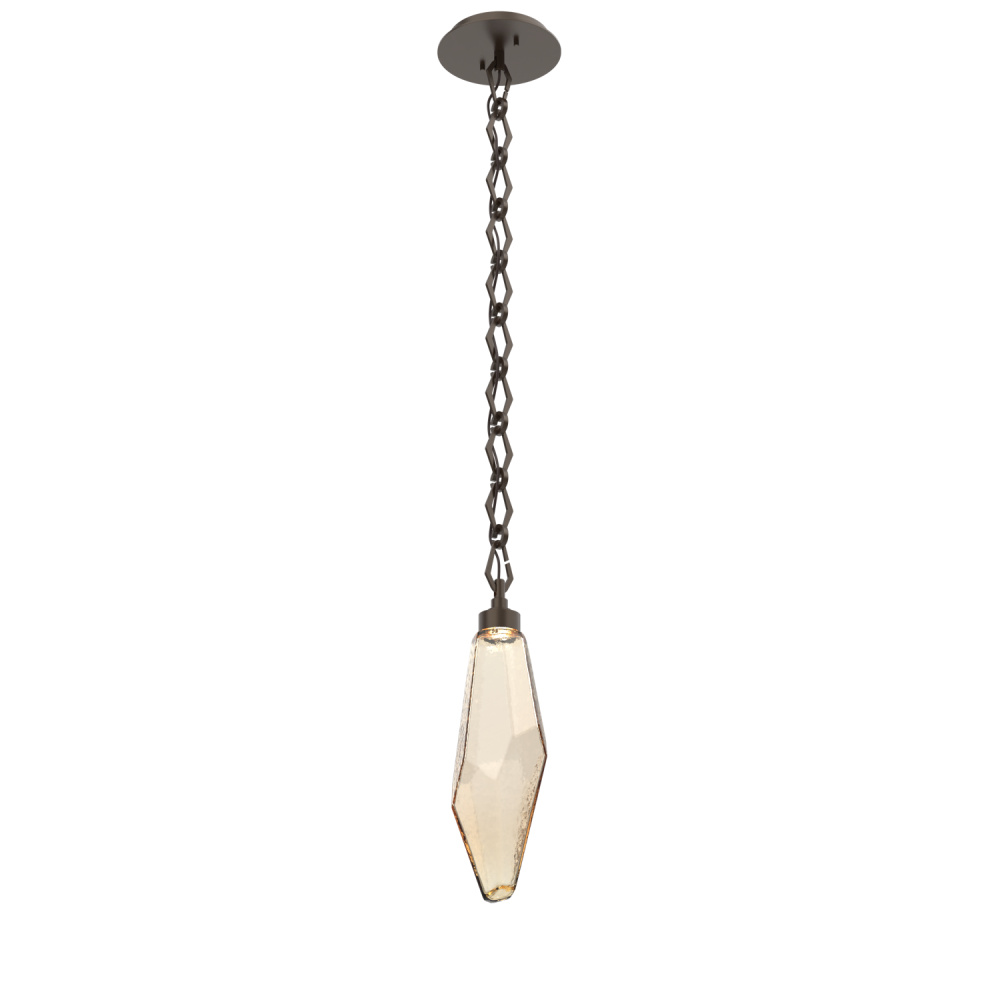Rock Crystal Pendant with Chain - 17-Inch