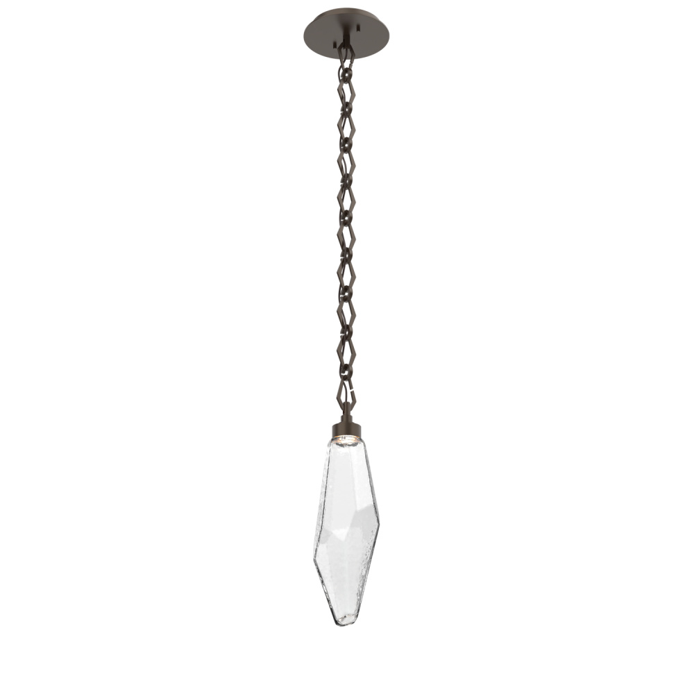 Rock Crystal Pendant with Chain - 17-Inch