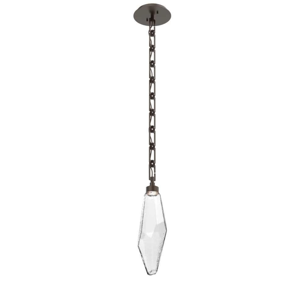 Rock Crystal Pendant with Chain - 17-Inch