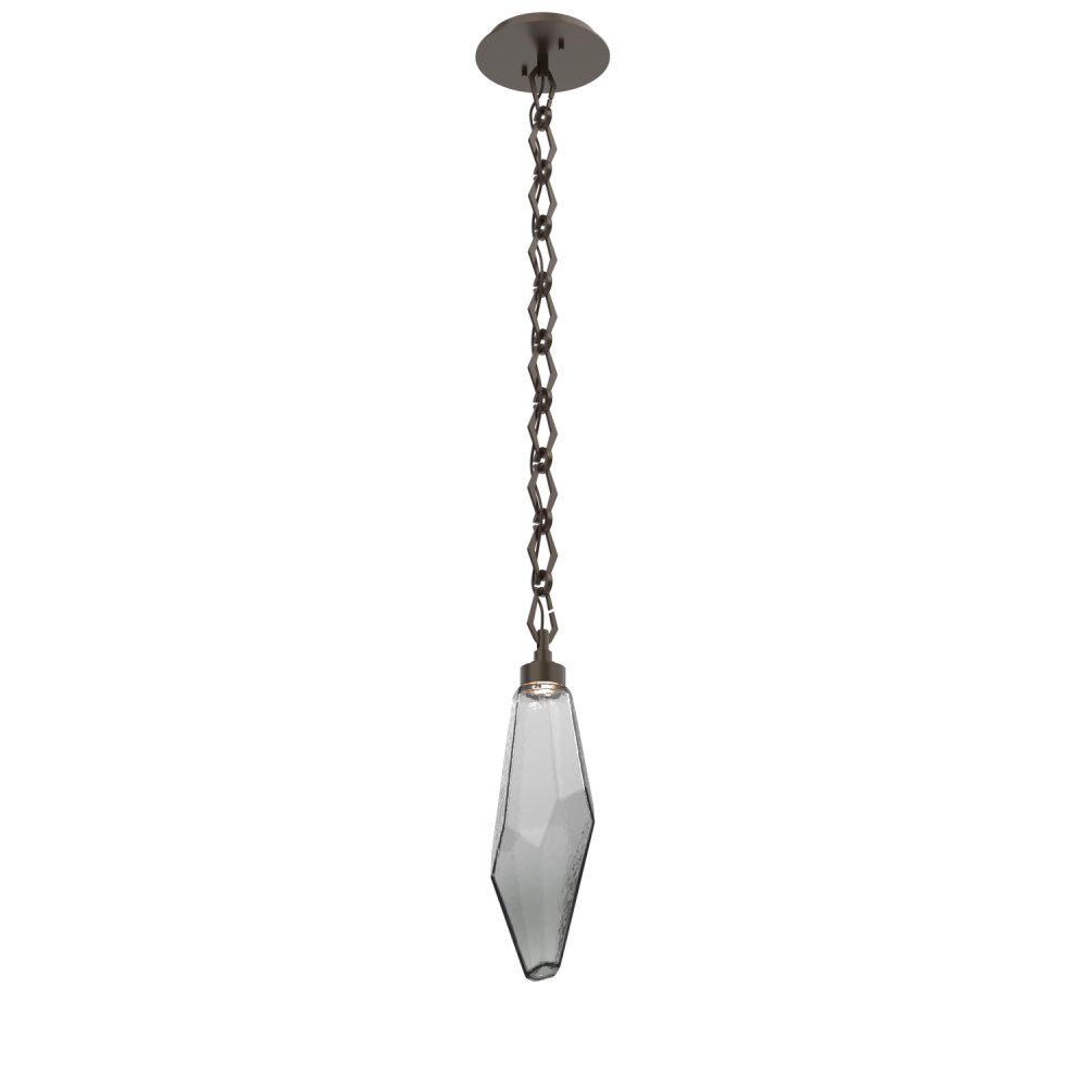 Rock Crystal Pendant with Chain - 17-Inch
