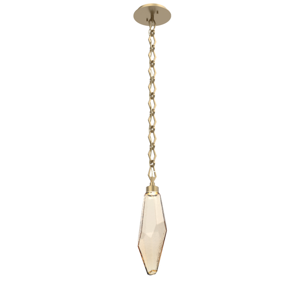 Rock Crystal Pendant with Chain - 17-Inch