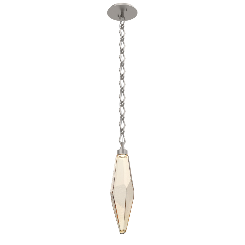 Rock Crystal Pendant with Chain - 19-Inch