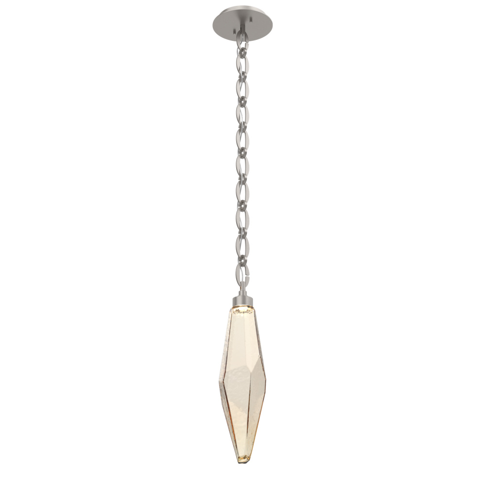 Rock Crystal Pendant with Chain - 19-Inch