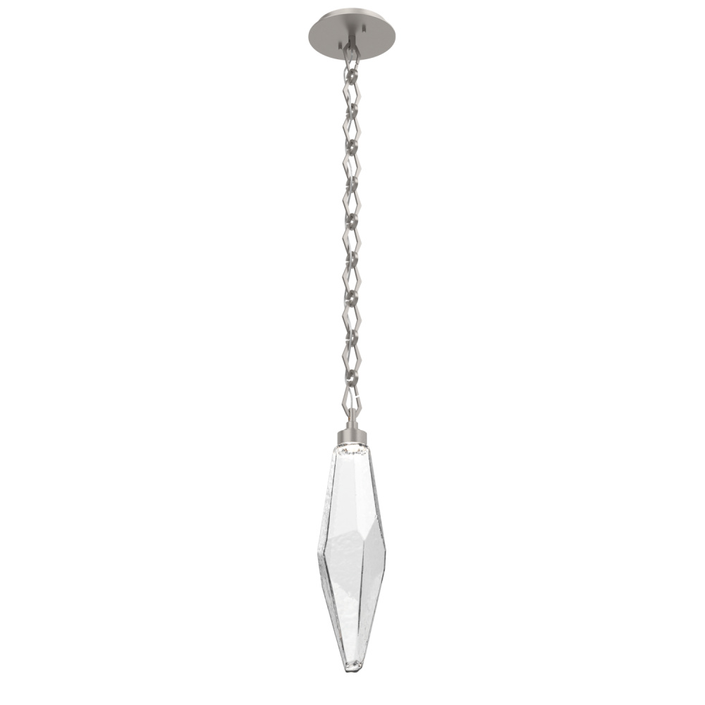 Rock Crystal Pendant with Chain - 19-Inch