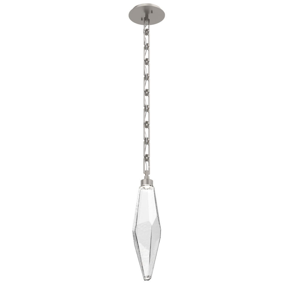 Rock Crystal Pendant with Chain - 19-Inch