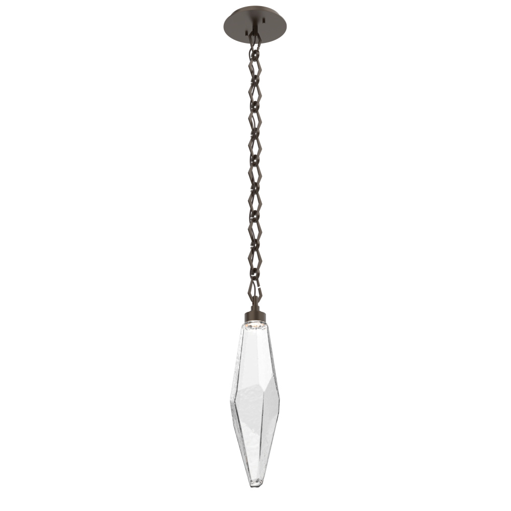 Rock Crystal Pendant with Chain - 19-Inch