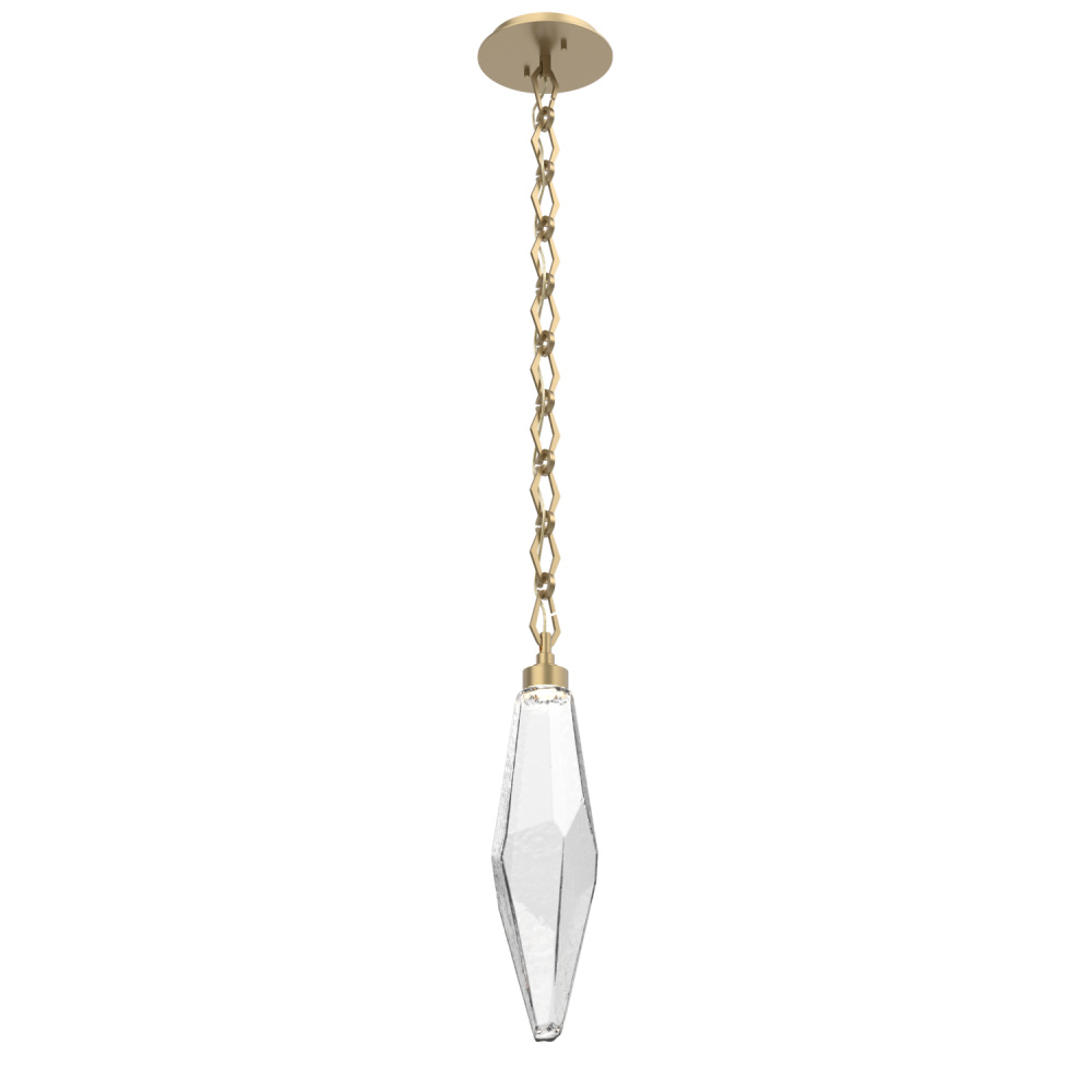 Rock Crystal Pendant with Chain - 19-Inch